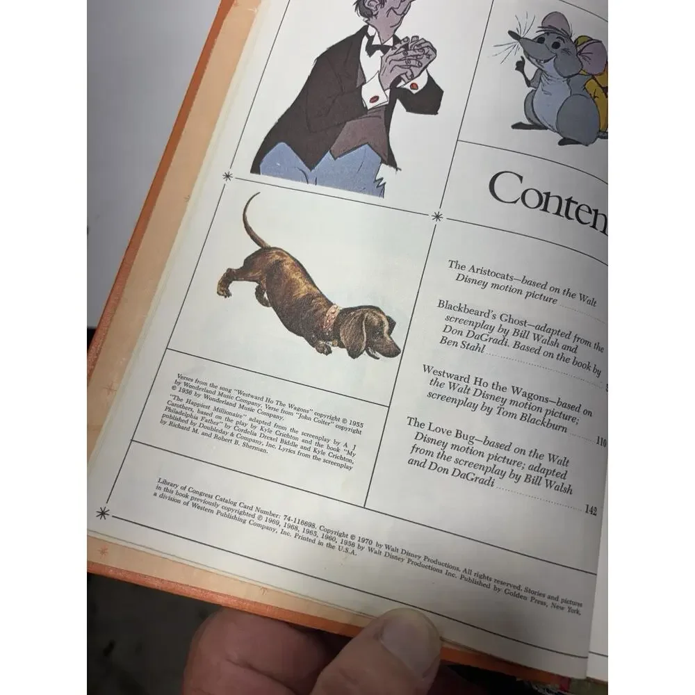 Walt Disney Great Moments In Fiction 1970 Golden Press Vintage Book